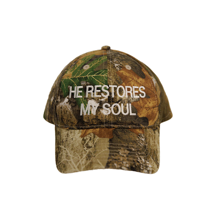 "HE RESTORES" HAT